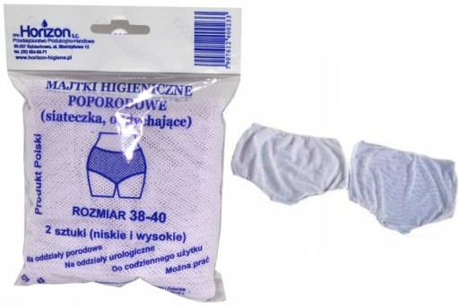 Horizon Reusable Popôrodné nohavičky veľkosti 38-40 2 ks