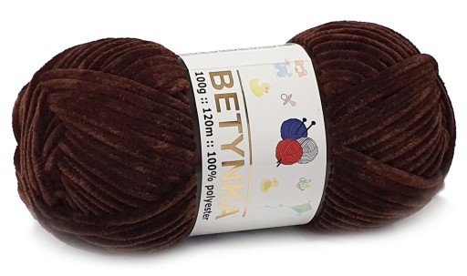 BETTYNKA SOFT detská priadza pre maskotov BROWN 336