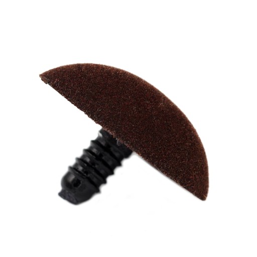 HNEDÝ SEMIŠOVÝ MASKOT NOS 40 mm