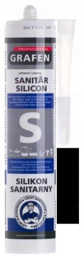 Sanitárny silikón ČIERNA 280ml Grafén WC KÚPEĽŇA MILECIDAL