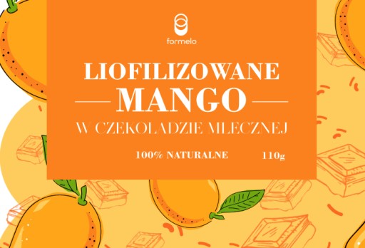 FORMELO MRAZOM SUŠENÉ MANGO V MLIEČNEJ ČOKOLÁDE 110G NÁDOBA
