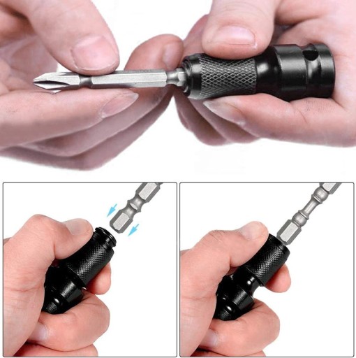 ADAPTÉR PRE NÁRAZOVÝ KLÚČ ADAPTÉR ZNÍŽENIE 1/2'' NA 1/4'' BITOV