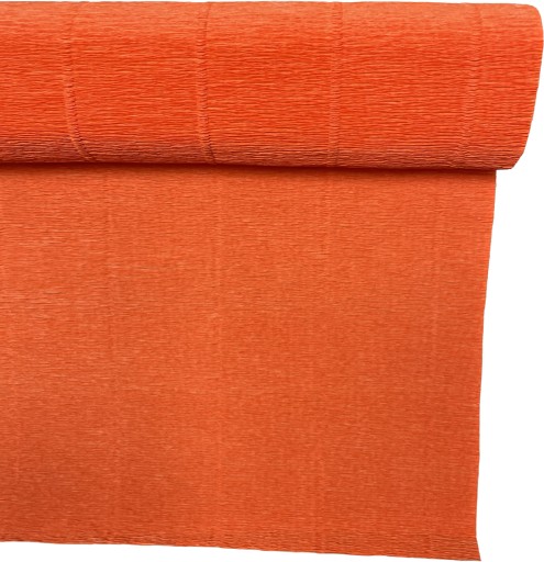 Krepový papier Taliansky krep 180 g krepovaný hodvábny papier č.17E6 koralovo-oranžový