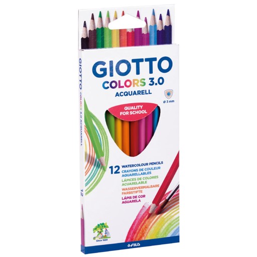 Giotto akvarelové ceruzky 12 ks C 3.0 Colors