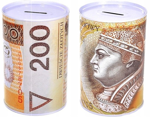 Prasiatko kovová plechovka bankovky XXL 2s