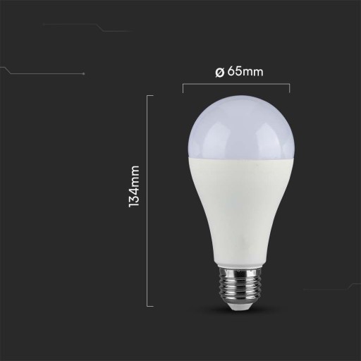 V-TAC SAMSUNG CHIP LED žiarovka 17W E27 A65 VT-21017 4000K 1710lm