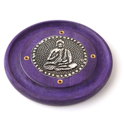 Okrúhly popolník na kadidlo Buddha