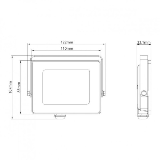 LED reflektor 20W 1800lm, prirodzená farba 4000K