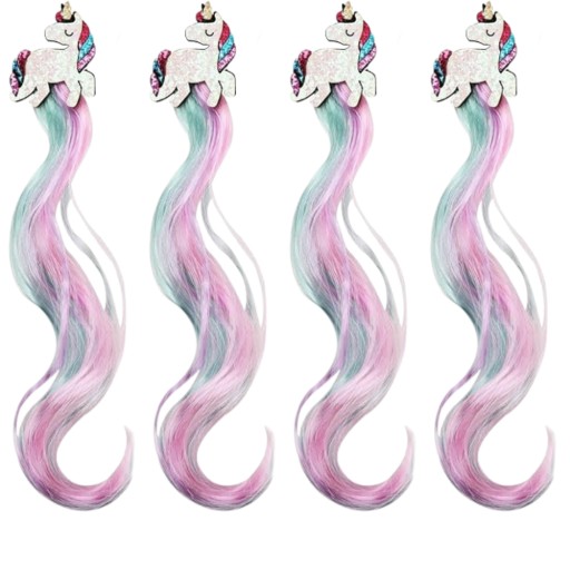 Klip-in predlžovače MEGADIDI RAINBOW HAIR UNICORN