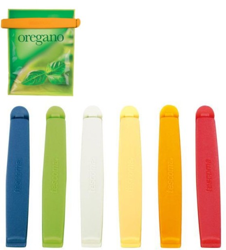 Spony na uzatváranie tašiek PRESTO 12 cm, 6 ks.