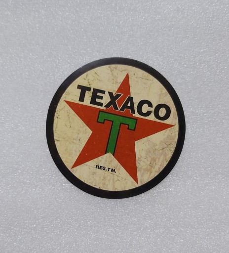 NÁLEPKA STARÁ NÁLEPKA LOGA TEXACO 8 x 8 cm