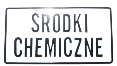 výstražná tabuľka CHEMIKÁLIE plech