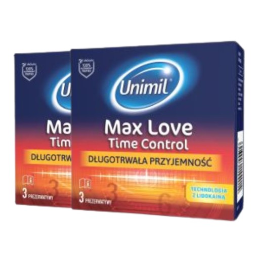 Unimil Max Love predlžovacie kondómy 6 kusov