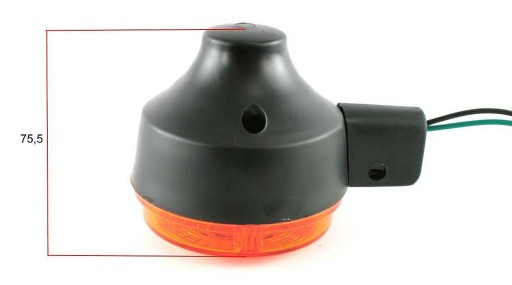 LAMPA SIMSON MZ okrúhle smerové svetlo, ORANŽOVÉ tienidlo, zadné alebo predné