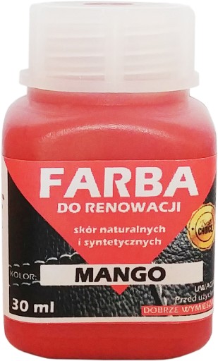 RENOVÁCIA KOŽE ČALÚNENIE MANGO FARBA 30ml