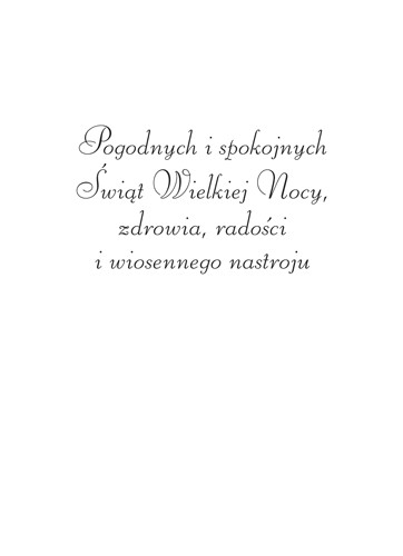Veľkonočná pohľadnica s jarnými pozdravmi lux BWT27