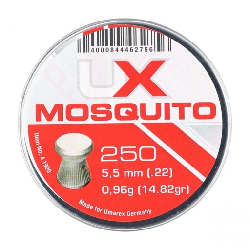 UMAREX DIABOLO Vrúbkovaný FLAT SHOT Mosquito rebrovaný 5,5mm 250 ks.