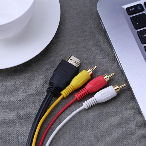 ADAPTÉROVÝ KÁBEL, HDMI KÁBEL NA 3x RCA CINCH AUDIO