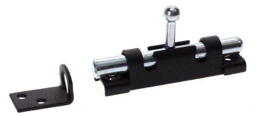 Oceľová západka Bolt Lock BLACK 70x16mm