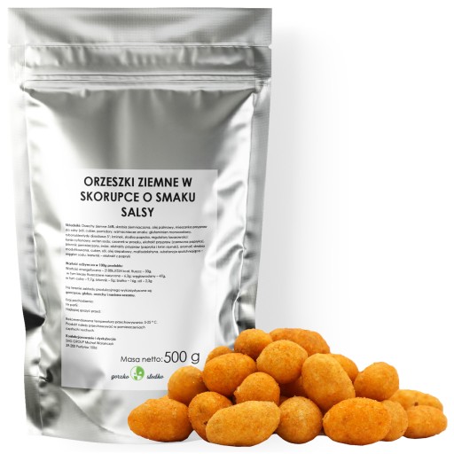ARAŠIDY v šupke, príchuť chrumkavá salsa 500g