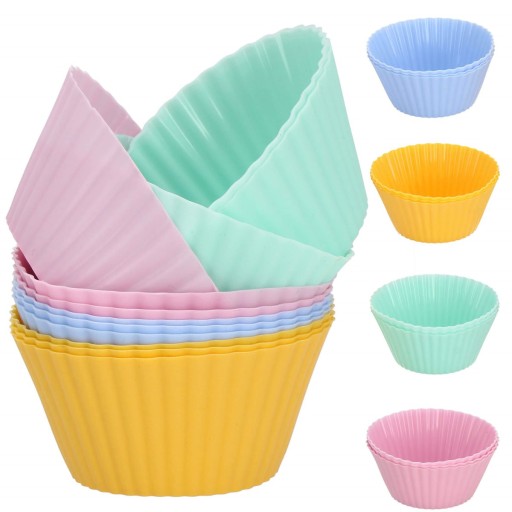 KOLÍČKY NA MUFFINY, MUFFÍNY, SILIKÓNOVÉ KOLÍČKY NA PEČENIE, 12 ks.