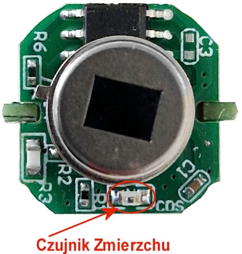 Pohybový senzor Senzor PIR Sonda 230V 20mm LED 90 sek