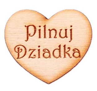 SRDCE pre anjela srdce s gravírovaním, preglejka 3cm HODINKY DEDKO 5 ks