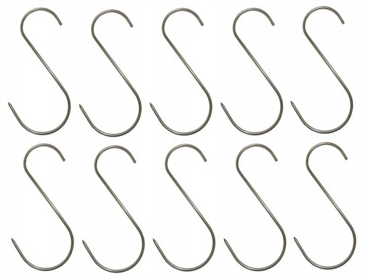 Údiarenské háky S - 150 mm, priemer 3 mm, 2 kusy