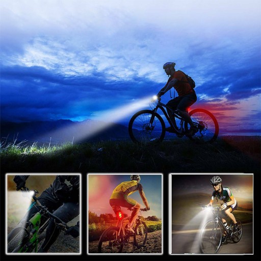 SADA SVIETIDIEL SÚPRAVA SVIETIDIEL NA BICYKEL PREDNÁ ZADNÁ LED SADA NA BICYKEL SILNÁ