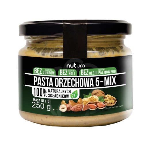 Oriešková pasta mix 5 orechov 250 g