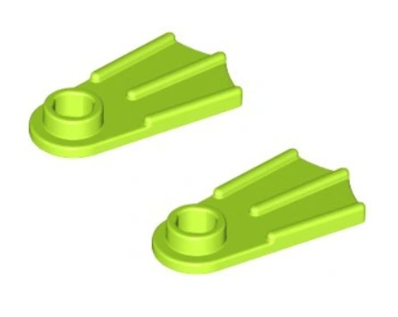 LEGO 2599a FIN FINS limetka (1g) 2 ks.