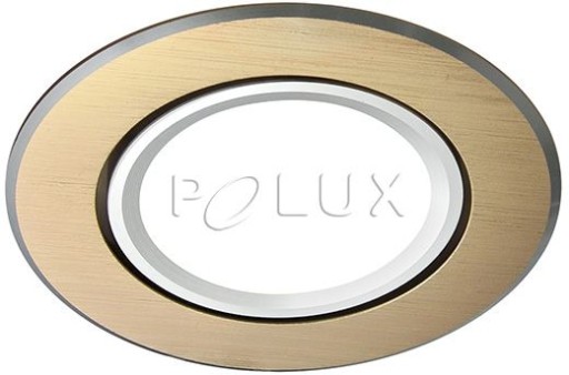 Okrúhle podomietkové svietidlo EAST OPAL, hliník 2v1, brúsené zlato