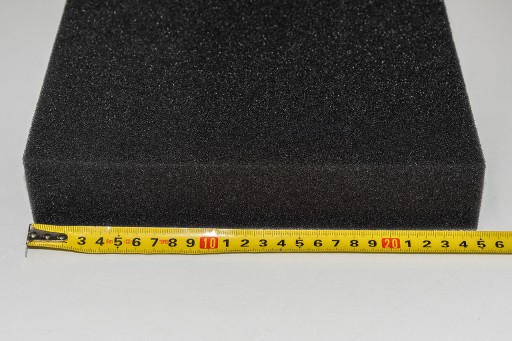 Špongiová vložka do filtra 25x25x5cm PPI 45 čierna