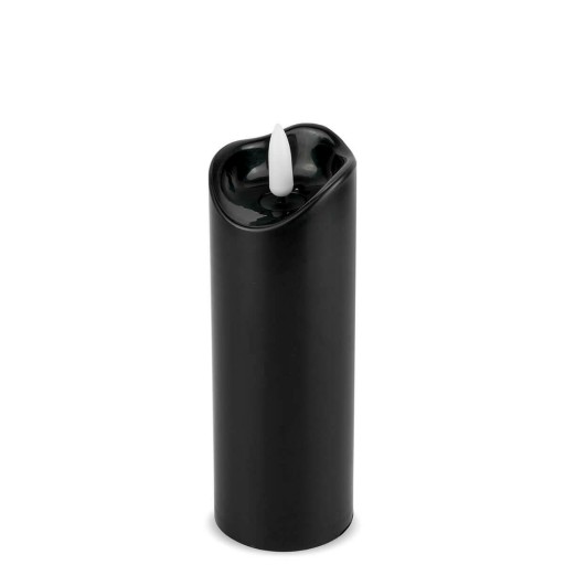 Voskovaná LED sviečka 15 cm Čierna 2/20/WAX-B 50/150