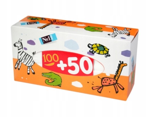 Univerzálne utierky, krabička ANIMALS, 150 ks.