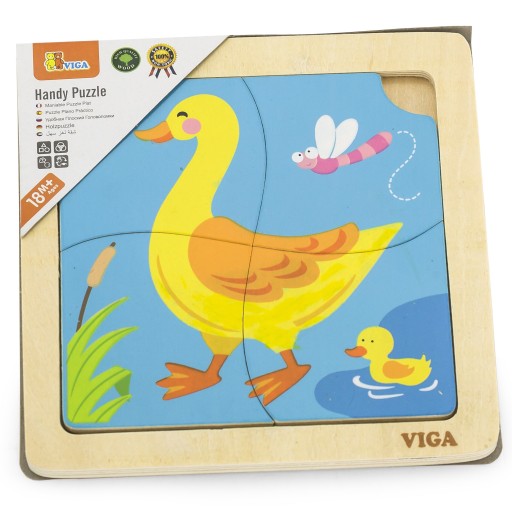 VIGA HANDY DREVENÁ KAČIČKA PUZZLE 4EL EDU