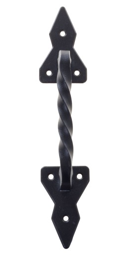 DEKORATÍVNA ČIERNA ÚCHYTKA PRE KNÚTOVÉ DVERE ÚCHYTKA 130mm