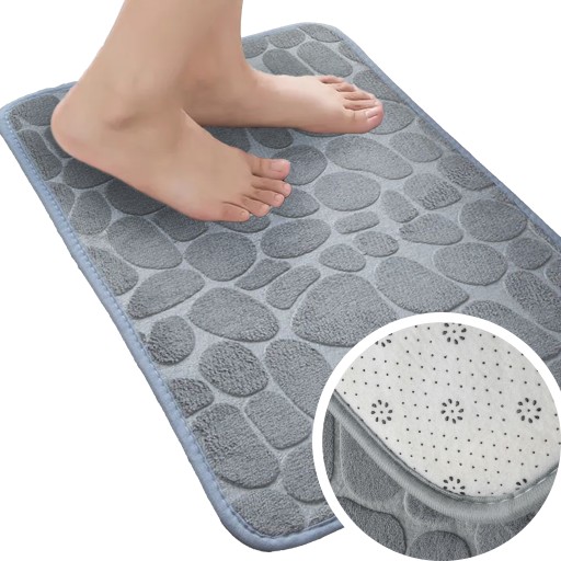 KÚPEĽŇOVÝ KOBEREC PROTIŠMYKOVÝ KOBEREC Mäkká KOBEREC ŠEDÁ ABSORBNÁ 50 x 80