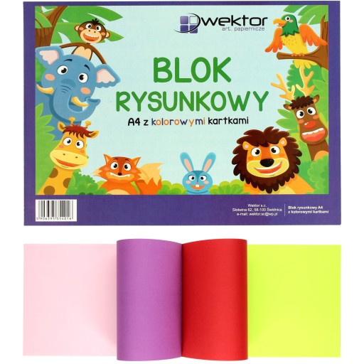 A4/20 kresliaci blok farebný Index