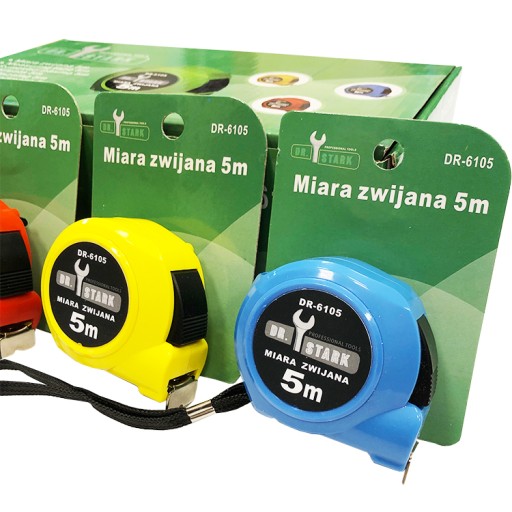 5m zvinovací meter s tlačidlom DR lock. STARK