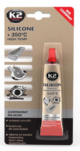 K2 SILIKON ČERVENÝ 21G SILIKON DO 350°C HIT