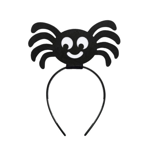 ČELENKA PAVÚK, HALLOWEENSKÝ KOSTÝM PAVÚK, ČIERNA