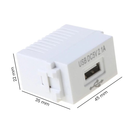 Mini napájací adaptér USB adaptér - 230V kocka