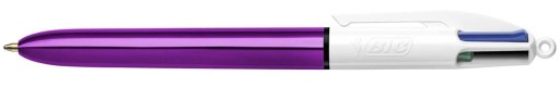 Zasúvacie guľôčkové pero BIC 4Colours Shine Purple