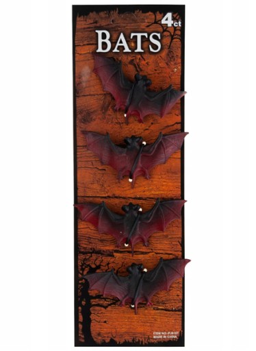 DEKORÁCIA SET BAT BAT 4 KS. HALLOWEEN