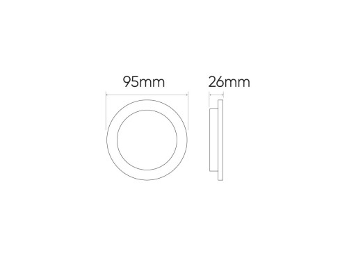 Downlight MOLLY 5W WARM okrúhle LED rad LITE