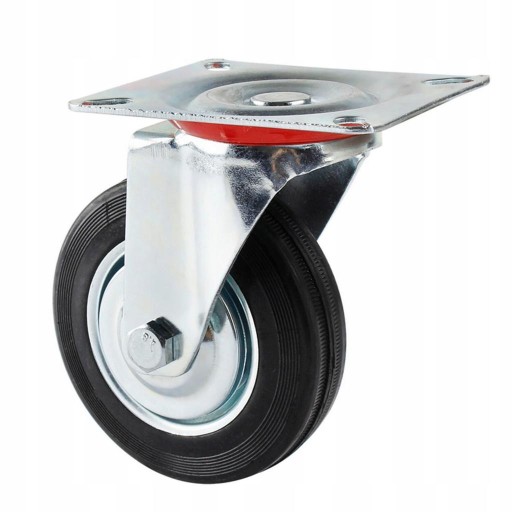 OTOČNÉ GUMOVÉ KOLIESKO PRE NÁBYTOKOVÝ VOZÍK PRIEMYSELNÝ VOLANT 75mm KOLIESKO