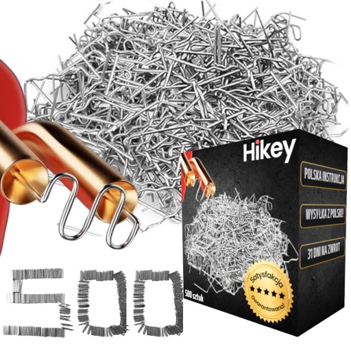 SVORKY NA PÁJKOVKU NA ZVÁRAČKU PLASTOV SADA 500 KS 0,8MM VL.