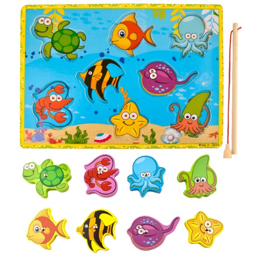 Sorter Puzzle pre deti Magnetická hra Chytanie rýb s magnetom