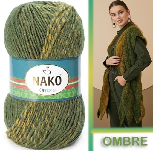 Nako Ombre 20804 Neon Tyrkys